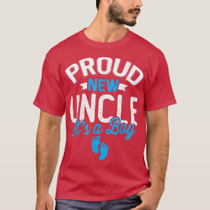 Camiseta Incrível e Legal Tio Novo É Um Menino Sexo Rev