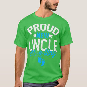 Camiseta Incrível e Legal Tio Novo É Um Menino Sexo Rev