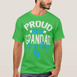 Camiseta Incrível e Legal Vovô Novo É Um Menino Gênero R