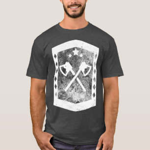 Camiseta Incrível Eixos Viking Legal de Combate Histórico