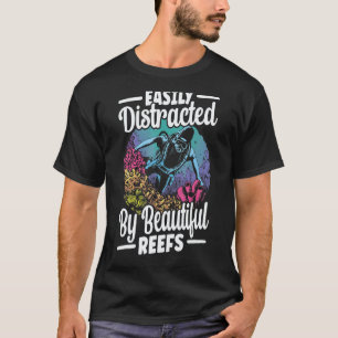 Camiseta Incrível Fácilmente Distraído Por Belos Recifes Co