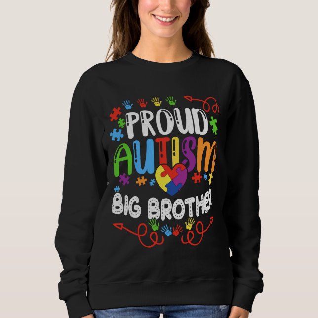 Camiseta Incrível Irmão Grande Correspondente Autismo A (Frente)
