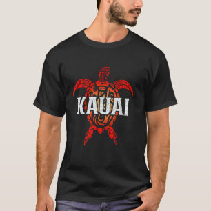 Camiseta Incrível Kauai Havaí Tartaruga Marinha Tribal Surf