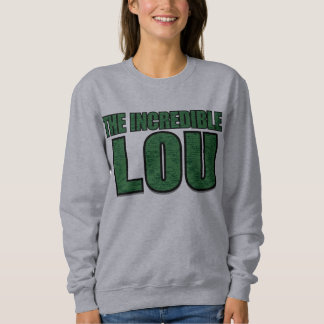Camiseta Incrível Lou - Tipografia de Padrão de Tijolo Verd