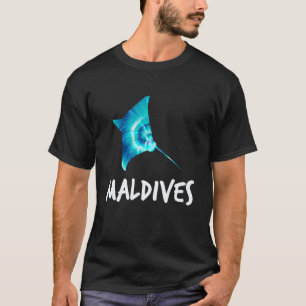 Camiseta Incrível Maldivas Raia Manta Design Mergulho Mal