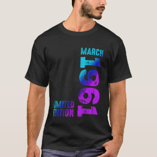 Camiseta Incrível Março 1961 Desde 1961 Vintage 1961 Retro 