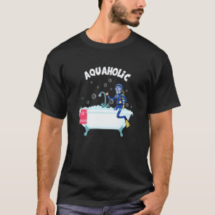Camiseta Incrível mergulhador aquahólico de scuba diving oc