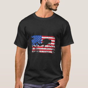 Camiseta Incrível Mergulhador de Bandeira Americana Para Me