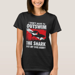 Camiseta Incrível Não Ter Que Superar o Tubarão - Scuba