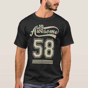 Camiseta Incrível Nascer De 1958 Em 1958 64º Aniversário De