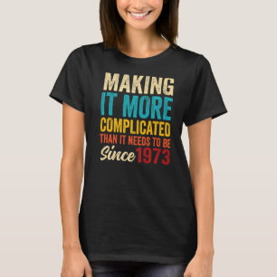 Camiseta Incrível Nascer de aniversário da Vintage em 1973 