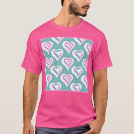 Camiseta Incrível padrão cardíaco de amor