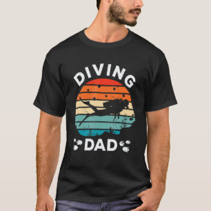 Camiseta Incrível Pai de mergulho masculino mergulhador sub