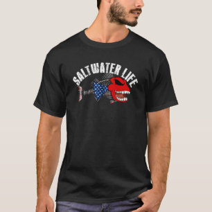 Camiseta Incrível Pescador de Peixes da Vida Marinha Pesca