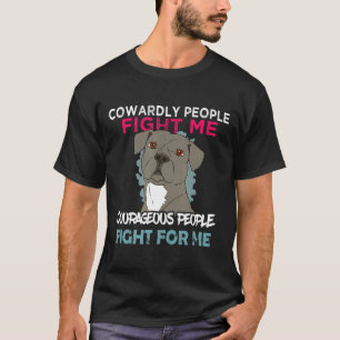 Camiseta Incrível Pessoas Corajosas Pitbult Din Pit Bull Lo