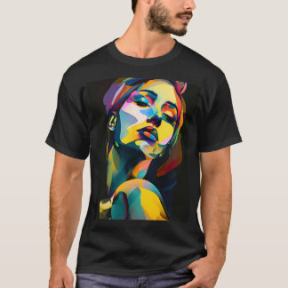 Camiseta Incrível poster de mulheres coloridas