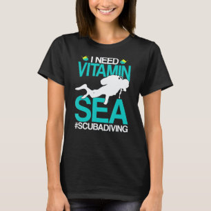 Camiseta Incrível Preciso de Vitamina Mar Oceano Praia Divi