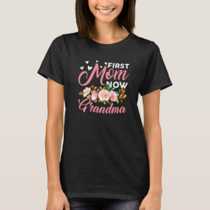 Camiseta Incrível Primeira Mãe Agora Vovó Família Correspon