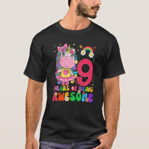 Camiseta Incrível Princesa Unicorn Aniversário de 8 Anos