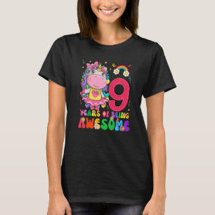 Camiseta Incrível Princesa Unicorn Aniversário de 8 Anos