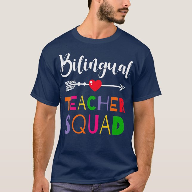 Camiseta Incrível Professor Bilíngue Colega Engraçado da Es (Frente)