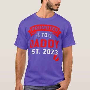 Camiseta Incrível Promovido Ao Pai 2023 Engraçada Gravidez