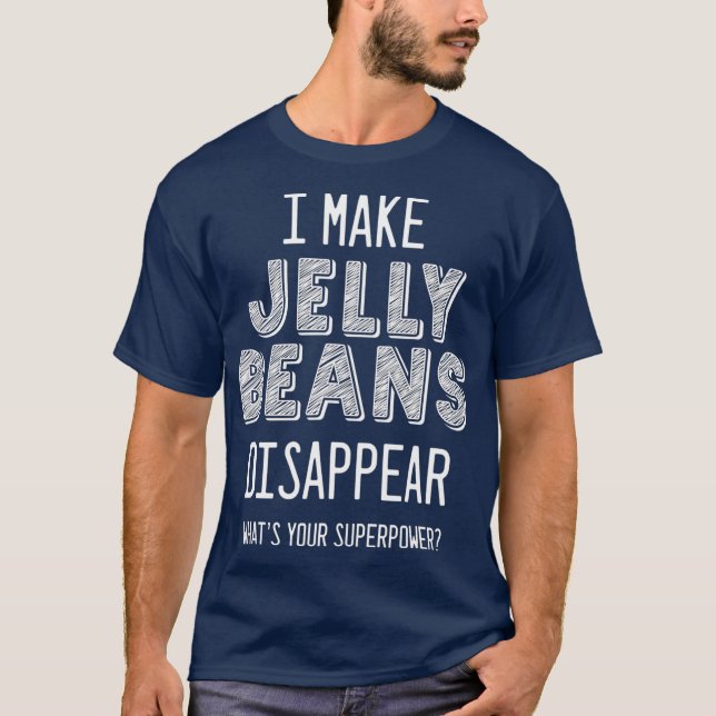 Camiseta Incrível Qual é o seu super poder JELLY BEANS (Frente)