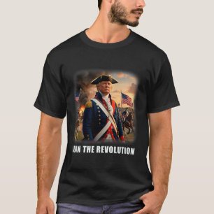 Camiseta Incrível Revolução Patriótica Trump 2024 President