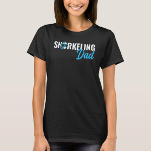 Camiseta Incrível Roupas de Snorkeling para Homens Pai Merg