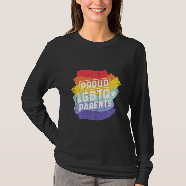 Camiseta Incrível Seja Você Lgbtq Orgulhoso Pais Rainbow Pr (Frente)