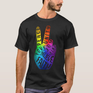 Camiseta Incrível Sinal De Mão Do Dia Internacional Da Paz
