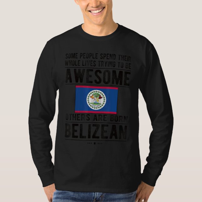 Camiseta Incrível Sinalizador Beliziano Belize Raízes Beliz (Frente)