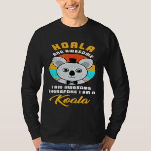 Camiseta Incrível Sou Koala Retro Costume Engraçado Fácil H