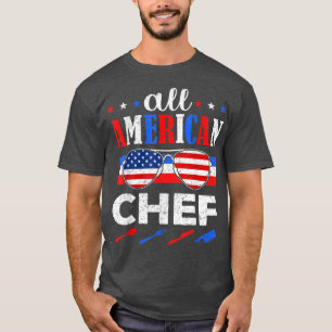 Camiseta Incrível Todo Chef Americano E Patriótico 4º De Ju