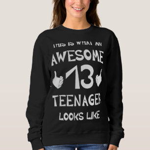 Camiseta Incrível Treze Adolescentes 13 parecem 13 Nascidos