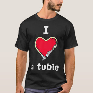 Camiseta Incrível Tubo De Alimentação Eu Adoro Uma Semana D