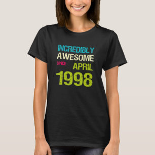 Camiseta Incrivelmente Incrível Desde Aniversário De Abril
