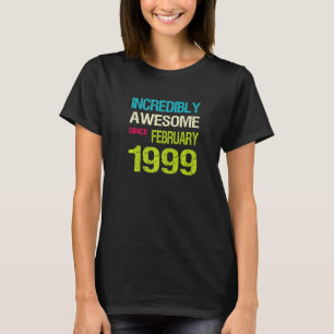 Camiseta Incrivelmente Incrível Desde Aniversário De Fevere