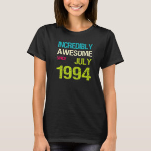 Camiseta Incrivelmente Incrível Desde Aniversário De Julho