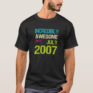 Camiseta Incrivelmente Incrível Desde Aniversário De Julho