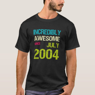 Camiseta Incrivelmente Incrível Desde Aniversário De Julho