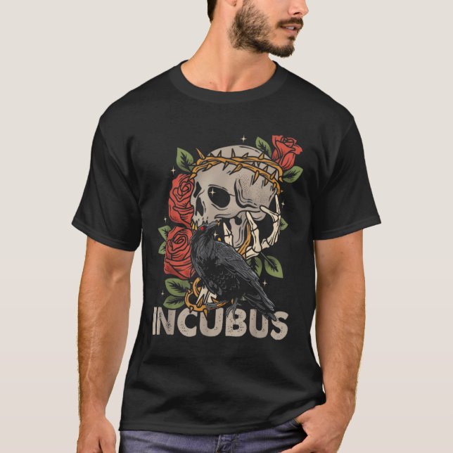 Camiseta Incubus Crow Esquerdo Folheto Esquerdo Frota Hallo (Frente)