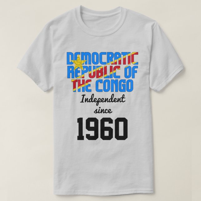 Camiseta Independência da Bandeira da República Democrática (Frente do Design)