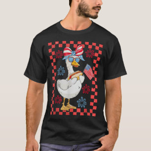 Camiseta Independência De Cachorro Quente De Ganso Em 4 De