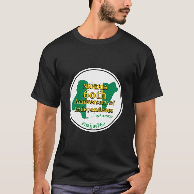 Camiseta Independência do 60º aniversário da NIGÉRIA | Nigé (Frente)