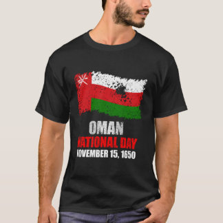 Camiseta Independência do Dia Nacional de Oman Flag Omani