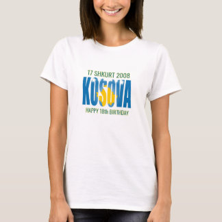 Camiseta Independência e do Kosovo natal 18