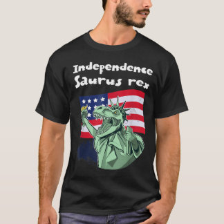 Camiseta independência saurus Rex 4 de julho dia estátua da