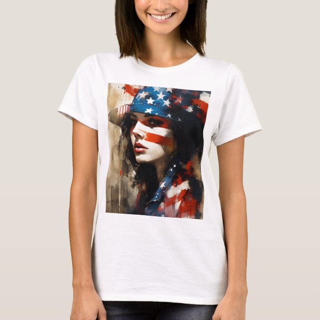 Camiseta Independente Britânica de Mulheres (Frente)