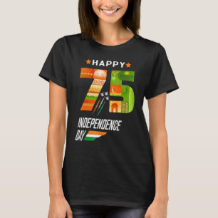 Camiseta Índia 75º Dia da Independência da Índia dia da ind
